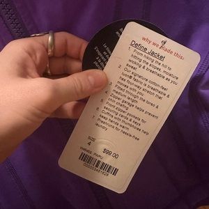 NWT Lululemon Define Jacket Power Purple Size 4